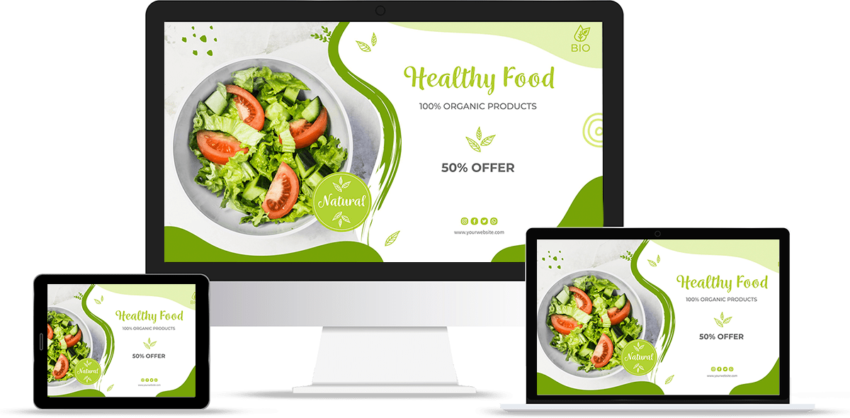 Healthy Food Landing Page